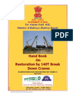 Restoring Rail Accidents with 140T Break Down Cranes