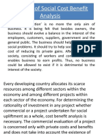 Concept of Social Cost Benefit Analysis