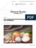 Ajo y cebolla, productos del campo que actúan como antibióticos - El Diario de Yucatán