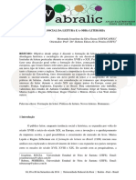 A PRÁTICA SOCIAL DA LEITURA E A OBRA LITERÁRIA - Abralic PDF