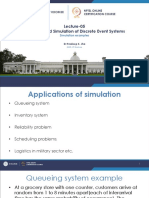 Simulation of Discrete Event Systems Lecture