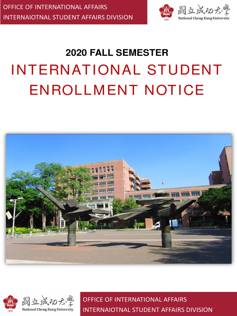 Intl Student Enrollment Guide | PDF | Dormitory | Travel Visa