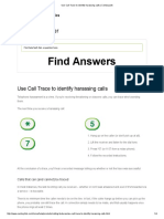 Use Call Trace To Identify Harassing Calls - CenturyLink PDF