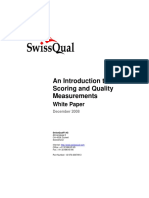 An Introduction To MOS Scoring and Quality Measurements: White Paper