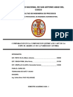 Comparacion en La Composicion Quimica de Café de La Especie Arabica y de La Variedad Caturra PDF