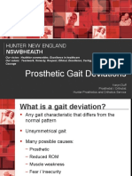 Prosthetic Gait Deviations