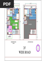 20' Wide Road: Ground Floor Plan 1St Floor Plan