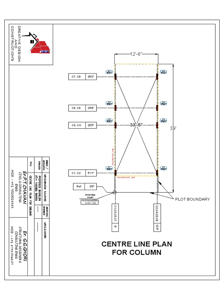 Centre Line Plan for Column Layout | PDF | Sports | Nature