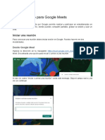Manual de Uso Google Meet