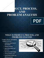 Product, Process, and Problem Analysis Quality System