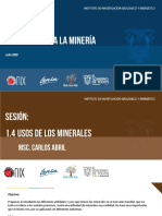 Presentación Del Tema. Usos de Los Minerales PDF