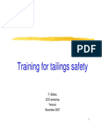Training For Tailings Safety: F. Balkau ECE Workshop Yerevan November 2007