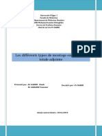 Les Différents Types de Montage en P.T.A. Garidi PDF