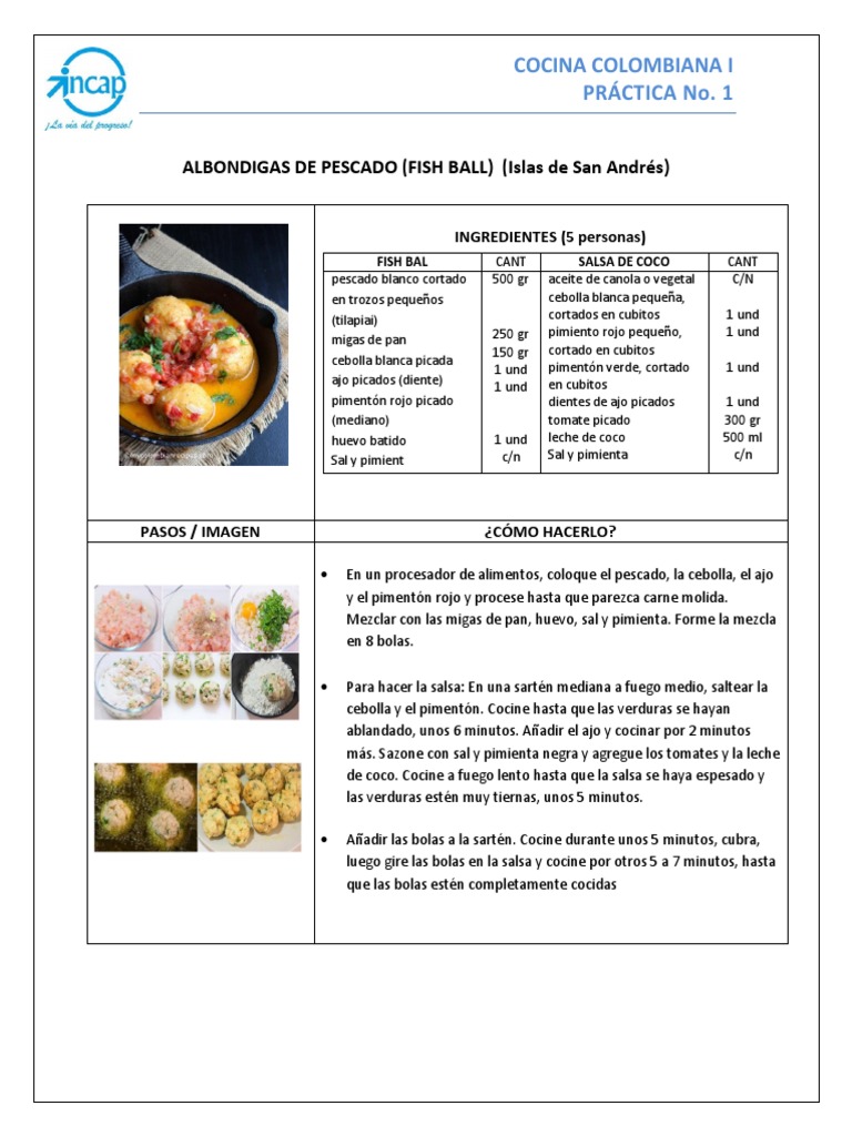 Practicas Colombiana PDF | PDF | Ingredientes de comida | Cocina de las  Americas