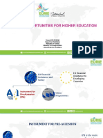 EU Fund Opportunities for Higher Education
