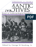 Stocking George W Ed Romantic Motives Essays On Anthropologi PDF