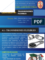 Transmisiones flexibles: fajas planas de cuero