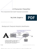 Features and Character Classifier: The Components That Made Tesseract Successful