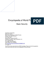 Encyclopedia of World Poverty: Basic Security