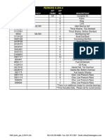 PARTS LIST FOR PERKINS 6.354-4 ENGINE