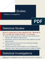 Statistical Studies