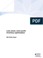 Less Stock, More Profit: Inventory Optimization: IBS White Paper