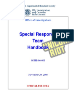 Special Response Team Handbook: Office of Investigations