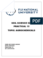 Soil Science 521 Practical 15 Topic: Agrochemicals