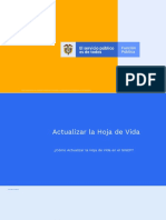 Paso A Paso Actualización Hoja de Vida PDF