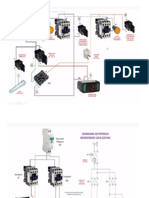 Diagramas Electricos de Cuartos Frios Monofasicos y Trifasicos | PDF
