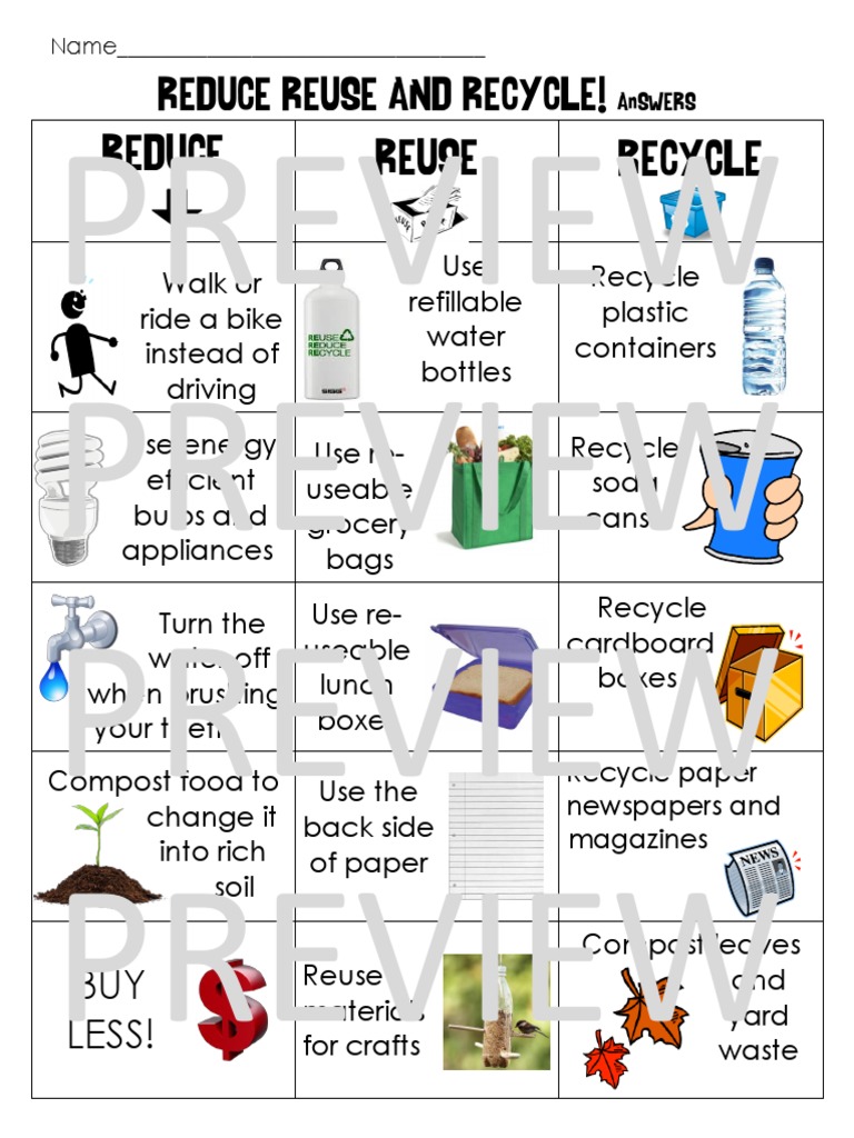 Preview Preview Preview Preview: Reduce Reuse Recycle | PDF
