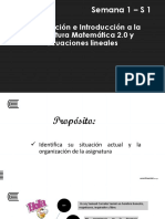 Semana-01-A - Presentación y Ecuaciones Lineales Mat 2.0-GQT-10-B PDF