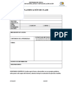 Matriz de Planificación de Clase