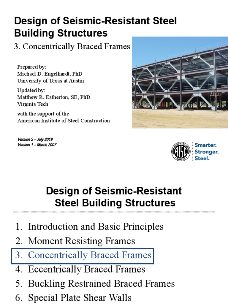 Seismic Design of Concentrically Braced Frames | PDF | Buckling ...