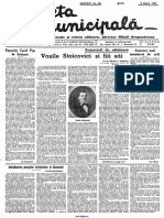 Gazeta Municipală 5 Martie 1939