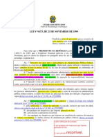 Lei Seca 9873-99 Prazo de Prescrição Ação Punitiva Federal