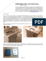 Unisaw Sliding Table