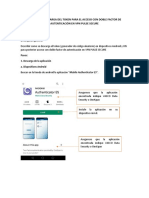 Manual de Descarga Del Token para El Acceso Con Doble Factor de Autenticación en VPN Pulse Secure PDF