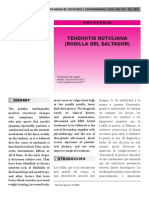 Tendinitis Rotuliana (Rodilla Del Saltador) : Ortopedia