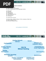 CIS 76 - Lesson 9: Rich's Lesson Module Checklist