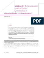 La despresencialización de la educación superior en america latina.. tema de calidad, cobertura, de internacionalizacion o de financiamiento.pdf