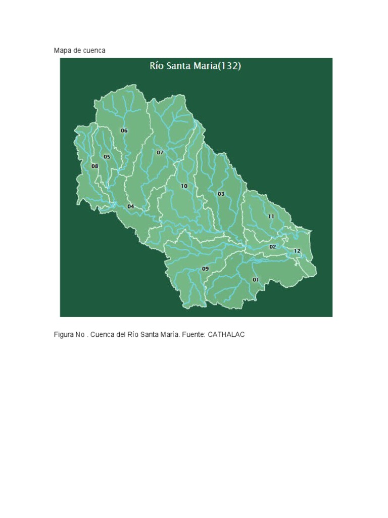 Mapa de la Cuenca del Río Santa María | PDF | Ciencia y matemáticas