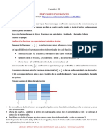 Fracciones equivalentes: métodos de verificación