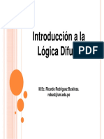 Introducción A La Ó F Lógica Difusa: M.Sc. Ricardo Rodríguez Bustinza. Robust@uni - Edu.pe