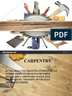 Carpentry Tools, Equipment, and Materials