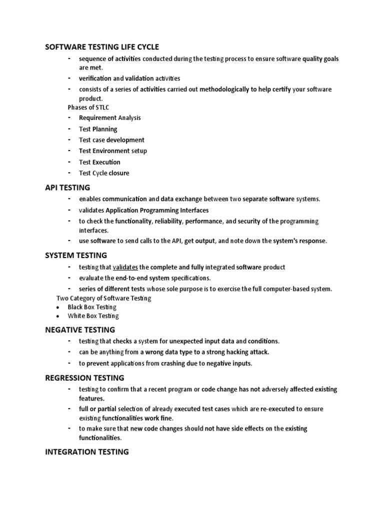 Software Testing Life Cycle Overview | PDF | Software Testing | Databases