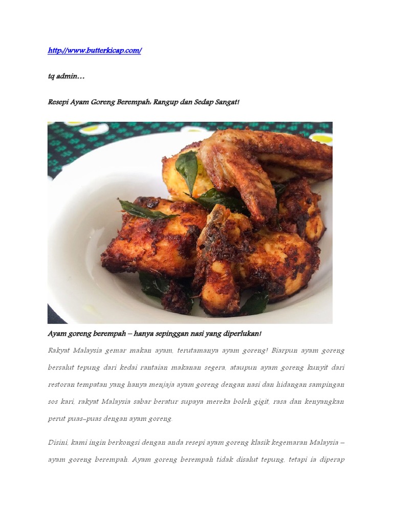 Ayam Berempah Special Pdf