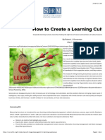Unidad 1.5 - Grossman Robert - How To Create A Learning Culture. May 2015