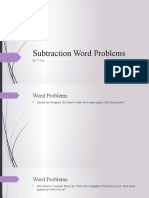 D308 - Subtraction Word Problems