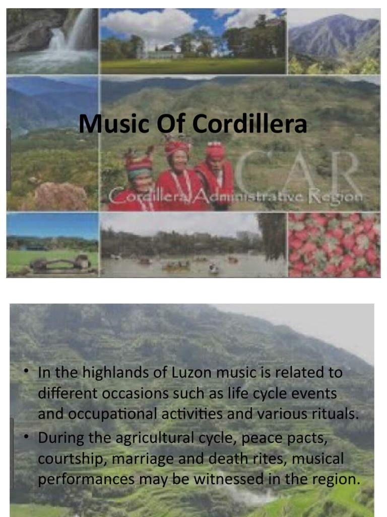 Music of Cordillera PDF Performing Arts Musical Instruments